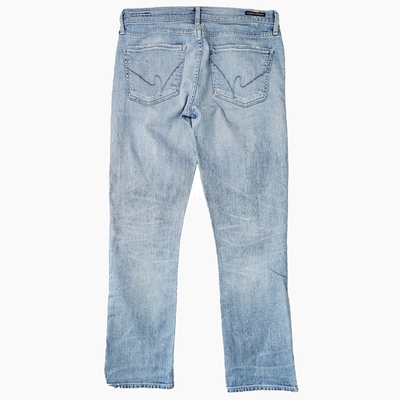 ♥︎ CITIZENS of HUMANITY ♥︎ Phoebe ♥︎ Slim Straight Crop Soft Light Denim Fade - Picture 3 of 11